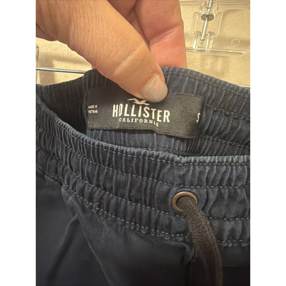 Hollister Women's Jogger Pants Small Navy Drawstring High Rise Casual - Picture 2 of 5